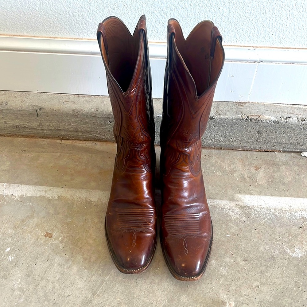 Lucchese San Antonio 1883 Men’s 10C Western Cowboy Boots EUC